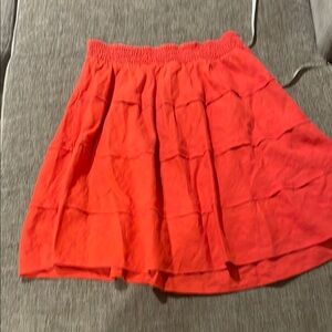 Soft Surroundings linen Red Women's Skirt